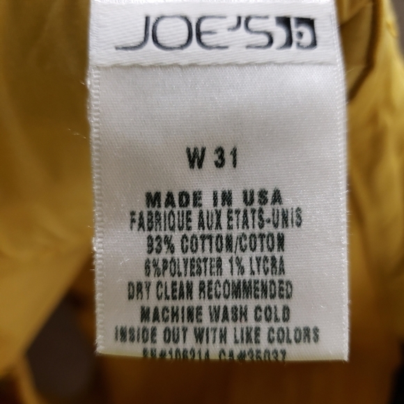 JOE'S Tie Front Yellow Shorts - Picture 8 of 9